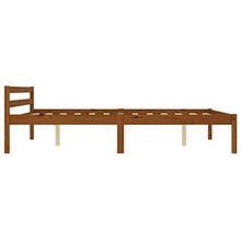 FAMIROSA Giroletto con 2 Cassetti Marrone Miele Legno di Pino 140x200 cm-0522