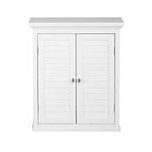 Teamson Home Mobile del Bagno Parete Legno Bianco Doppia Porta ELG-583