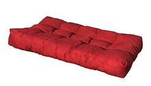 SET CUSCINI PER DIVANI PALLET BANCALI Seduta 120x80x15 cm + Schienale 120x42x10-18 cm - COLORE BORDO'