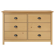 vidaXL Credenza Hill 125x40x80 cm Legno Massello di Pino