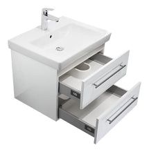 emotion Lavabo con mobiletto, Legno, Bianco Lucido, 60, 2 unità