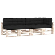 vidaXL Cuscini per Divano su Pallet 5 pz Neri