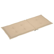 vidaXL Cuscini per Sedie da Giardino 6 pz Beige 120x50x4 cm
