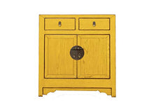 Yajutang - Comò con 2 Ante e 2 cassetti, Colore: Giallo