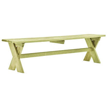 E E-NICES Panchina da Giardino 170 cm in Legno di Pino Impregnato