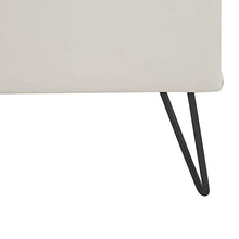 Comodino in Similpelle Bianco con Cassetto e Scompartimento Moderno Glamour Betin