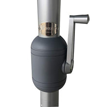 SORARA Apple Ombrellone Tondo 3M da Giardino | Grigio | Larghezza palo 48 mm | Alluminio Inox
