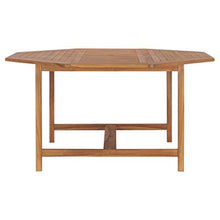 E E-NICES Tavolo da Giardino 150x150x75 cm in Legno Massello di Teak