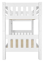 Erst-Holz Bianco Letto Castello per Ragazzi con materassi 90x200 in Pino con Box 3° Letto 60.06-09WMS7M