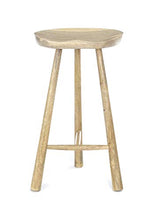 Sgabello da bar Elm per casa e giardino, naturale, 70 cm di altezza x 42 cm di larghezza x 46 cm di profondità