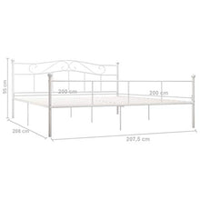 SKM Giroletto Bianco in Metallo 200x200 cm (20.8kg)