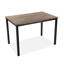 Versa Taline Tavolo da pranzo con due panche, Misure (A x L x l) 76 x 70 x 110 cm, Legno e metallo, Colore Nero