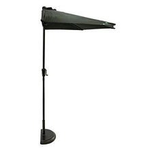 MaxxGarden - Ombrellone da giardino a parete, diametro 270 cm, colore nero
