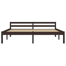 FAMIROSA Giroletto con 4 Cassetti Marrone Scuro Legno di Pino 180x200 cm-0614