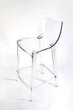Mahi Mahi Sgabello Trasparente Neutro in policarbonato - Set 2 Pezzi - H.66 cm - MMTC000