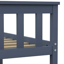 SKM Giroletto con 4 Cassetti Grigio in Massello di Pino 140x200 cm (44.7kg)