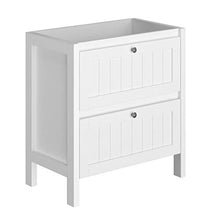Allibert Set di mobili da bagno, mobiletto sotto specchio, premontato, 80 cm, bianco