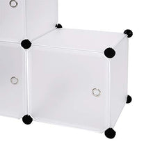 eSituro Guardaroba Modulare Scaffale Portaoggetti con Ante Contenitori per Armadio con 11 Scompartimenti Cubi SGR0036