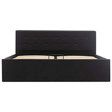 SKM Giroletto con Contenitore Idraulico Nero Similpelle 140x200cm