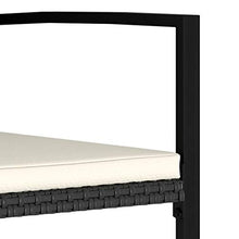FAMIROSA Sedie da Pranzo per Giardino 4 pz in Polyrattan Nero-5111
