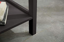 Etnicart - Comodino legno MDF wenge tavolino da caffè divano salotto caffè 46x35xH60cm
