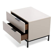 Comodino Comodino Moderno Due cassetti armadietto Multifunzione Camera da Letto (Color : Bianca, Size : 55 * 41 * 41cm)