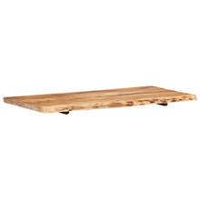 FAMIROSA Piano per Lavabo Bagno in Massello di Acacia 120x55x3,8 cm