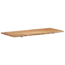 FAMIROSA Piano per Lavabo Bagno in Massello di Acacia 140x55x2,5 cm