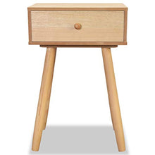 vidaXL Comodino 2 pezzi, in legno di pino massiccio, 40 x 30 x 61 cm, colore: marrone