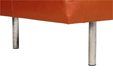 Upholstery Leather Daybed with Wooden legs Tan color By Second May