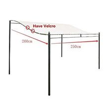 Suppemie 300D Telone di ricambio per tenda, copertura impermeabile da parete, gazebo impermeabile e parasole, blocca raggi ultravioletti e polvere (senza supporto)