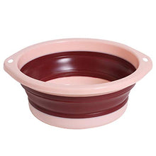Biteatey Lavabo da viaggio portatile in plastica pieghevole per la casa