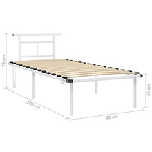 SKM Giroletto Bianco in Metallo 90x200 cm (14.3kg)