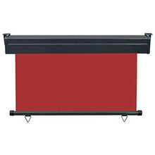 vidaXL - Tenda laterale per balcone, 120 x 250 cm, colore: Rosso
