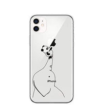 CrazyLemon Custodia per iPhone 11 Pro Max, custodia protettiva in silicone TPU trasparente con motivo Panda creativo - Panda elefante
