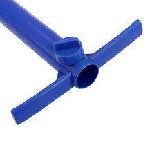 Yardwe 2Pezzi Picchetto di Supporto per ombrellone Mare Spiaggia in plastica Porta ombrellone da Spiaggia,Blu (14,9 x 9,8 x 3,1 Pollici)