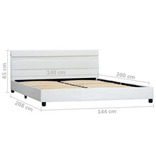 SKM Giroletto con LED Bianco in Similpelle 140x200 cm (27.25kg)