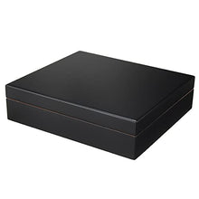 MOBFIDOFG Scatola di sigari Caso di Custodia in Legno di Custodia in Legno nerizzato Humidor Humidifier Humidifier con igrometro con Supporto Sigaro