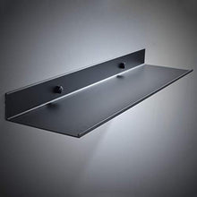 Yardwe Mensole da Bagno a Parete per Il Bagno Nero Porta Sapone per Doccia Scaffale da Cucina Scaffale da Bagno con Caddy Organizer (50cm)