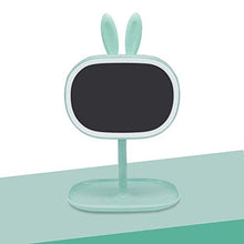 CFPPX Specchio Trucco con Luce LED, USB Ricaricabile Pieghevole Specchio Cosmetico, Makeup Mirror, Specchio da Rotazione a 360°,Verde,Rabbit2