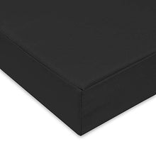SuperKissen24. Materasso Cuscino per Bancale Divano Pallet 120x80 cm Seduta Impermeabile e Comodo per Divanetti da Esterno - Nero