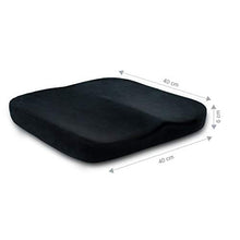 Greatangle Comodo Cuscino Piatto Cuscino Anca Anti emorroidi Memory Foam Home Office Sedia per Auto Cuscino per Sedile Panno di Taglio Nero
