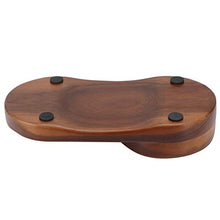 Vassoio in vetro, vassoio per tazza da whisky, vassoio per sigari in legno rustico, per la decorazione dell'ufficio domestico(Oval (without ashtray))