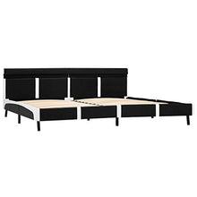 SKM Giroletto con LED Nero in Similpelle 180x200 cm (31.3kg)