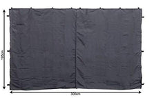 QUICK STAR 2 pannelli laterali con cerniera per gazebo 3 x 4 m, parete laterale antracite RAL 7012