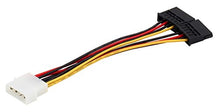 SaySure - 1pcs Serial ATA SATA 4 Pin IDE to 2 of 15 Pin HDD Power
