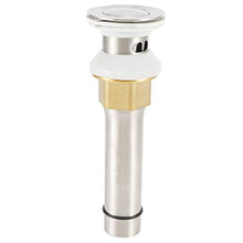 Oumefar Facile Installazione Rubinetto per lavabo Pulsante per lavabo Lavello per(D Type 304 Bounce Hole Drainer LQ-5393)