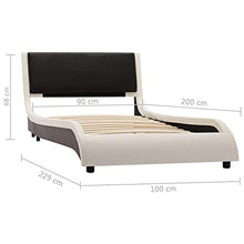 SKM Giroletto Bianco e Nero in Similpelle 90x200 cm (29.05kg)
