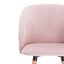 WOLTU Coppia Sedie per Sala da Pranzo con Schienale Poltroncina per Camera da Letto in Velluto Rosa BH121rs-2