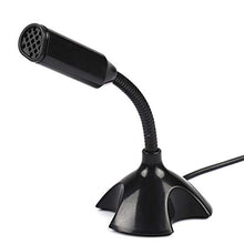 HelloCreate Mini Condensatore USB 2.0 Microfono Flessibile Desktop Stand Mic per PC Laptop